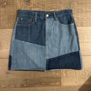 Anthropologie Levi’s Patchwork Skirt
